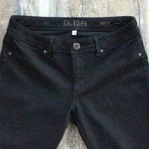 DL1961 Black Emma Legging Riker Jeans